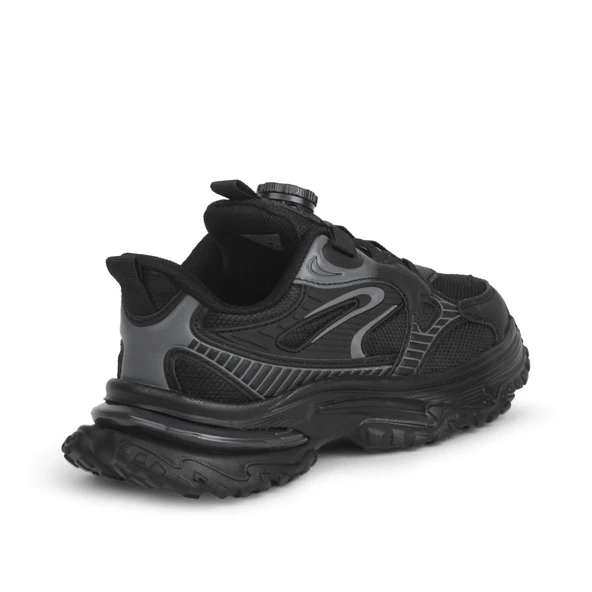 Buckhead 3053 Akıllı Bağcıklı Flex Foam Taban Unisex Çocuk Ayk. Siyah - Resim 3