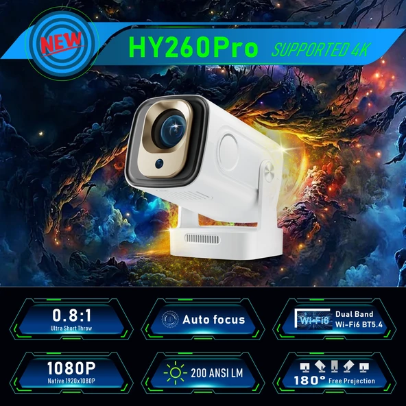 Sinoy HY 260 PRO  1080 P / 200 lümen - Resim 6