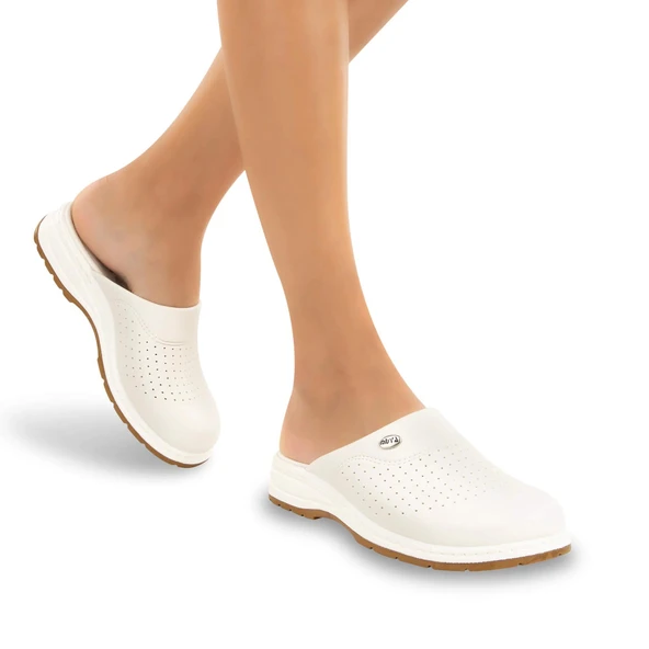 Muya Shore Anatomik Masaj Taban Kadın Sabo Beyaz - Resim 2