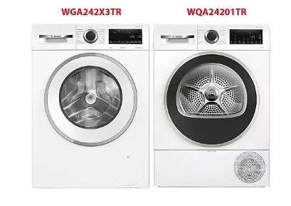 Bosch Wga242x3tr - Wqa24201tr 9 Kg Çamaşır Kurutma Makinesi 2'Li Set ürün görseli