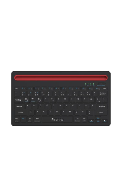 Piranha 2376 Kablosuz Bluetooth + 2.4ghz Türkçe Q Klavye - Resim 2