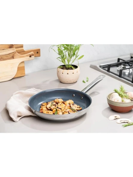 TRAMONTINA PROFESSIONAL 26 CM SERAMİK YÜZEYLİ KIZARTMA TAVASI - Resim 4