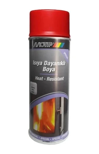 MOTİP ISIYA DAYANIKLI SPREY BOYA KIRMIZI 400 ML ürün görseli 1