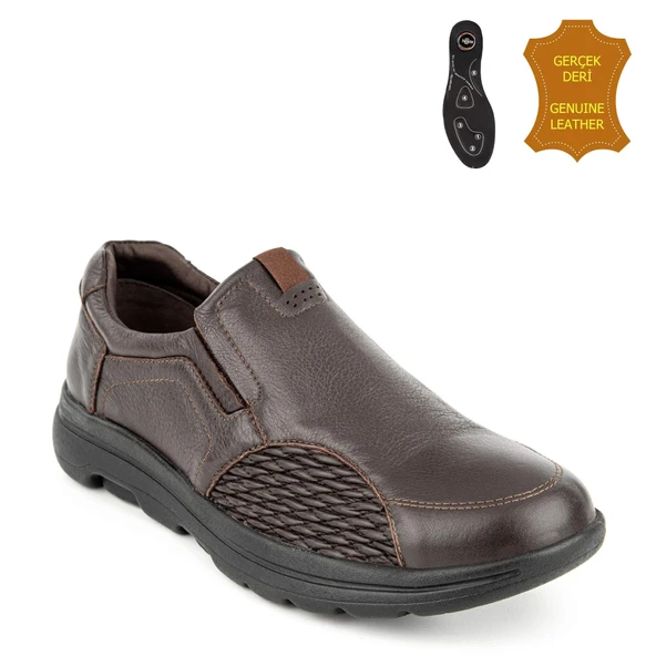 Muya Denver 6 Nokta Anatomik-Kemik Çık. Erkek Ayakkabı Koyu Kahve ürün görseli