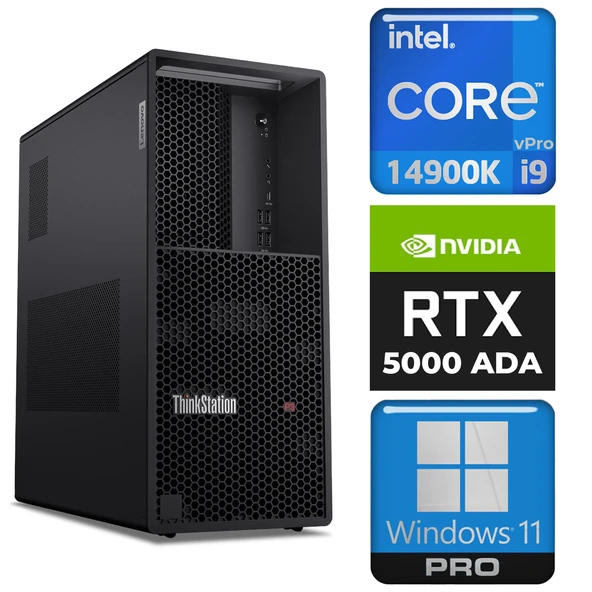Lenovo DWS ThinkStation P3 i9-14900K 96GB 4TB SSD 32 GB RTX5000 Ada W11P İş İstasyonu 30GUSMESTX 011 ürün görseli 1