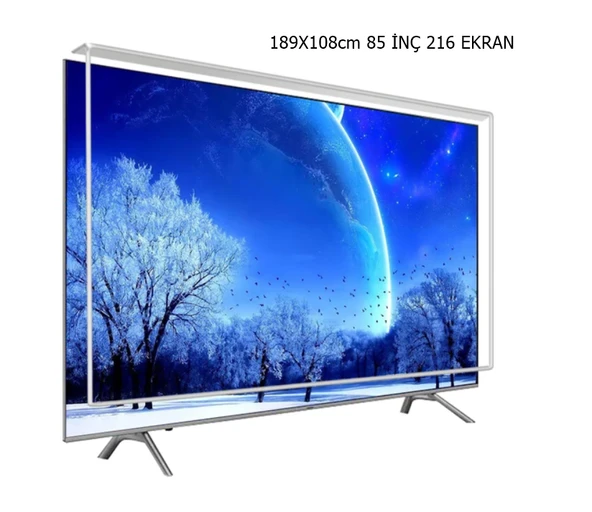 189X108cm 85 İNÇ 126 EKRAN TV EKRAN KORUYUCU ürün görseli