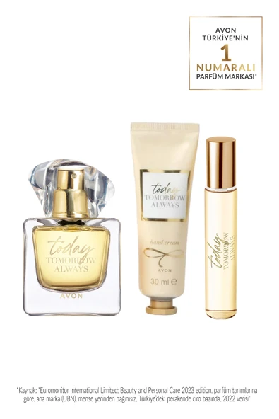 AVON TTA Today Kadın Parfüm ve El Kremi Hediye Seti ürün görseli 1