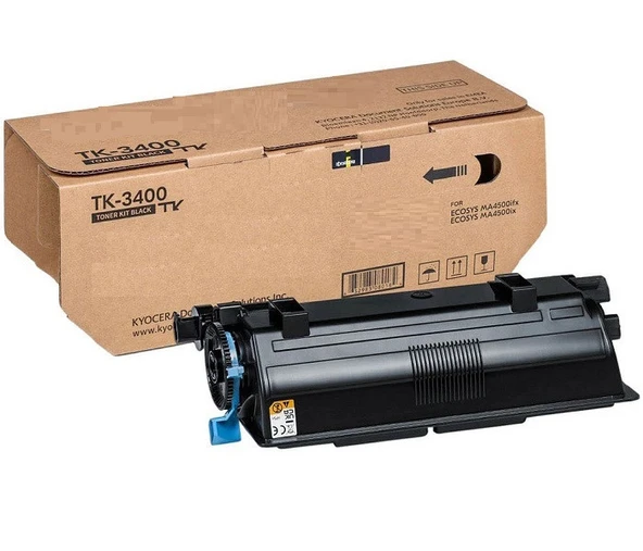 Kyocera Tk-3400 Ma4500fx Ma4500x Pa4500x Siyah Uyunlu Toner 12500 Sayfa ürün görseli 1