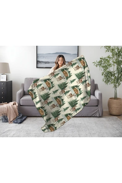 Winterfell Yün-Kadife Tv Battaniyesi 140x190 - Resim 2