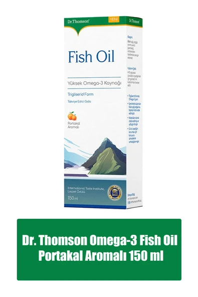 Dr. Thomson Omega-3 Fish Oil Portakal Aromalı 150 ml ürün görseli 1