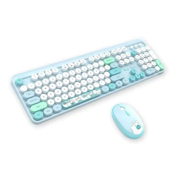 Kablosuz Klavye Ve Mouse Seti (Notebook Pc Uyumlu 104 Tuşlu) - Resim 6