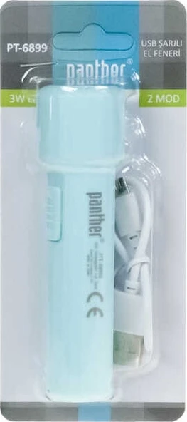 PANTHER ŞARJZLI EL FENERİ PT-6899 - Resim 2