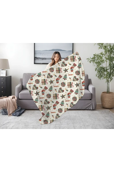 Winterfell Yün-Kadife Tv Battaniyesi 140x190 Şans - Resim 2