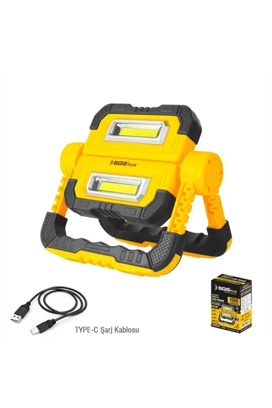 SGS ŞARJLI LED ÇALIŞMA LAMBASI POWER BANK 1000 LÜMEN 3.7 VOLT/ 5000 mAh SGS5057 ürün görseli