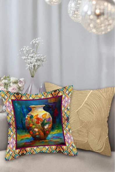 Tekli Kırlent Kılıfı , Dekoratif Kırlent , Şık Tasarımlı Kırlent, Showroom Kırlent - Resim 2