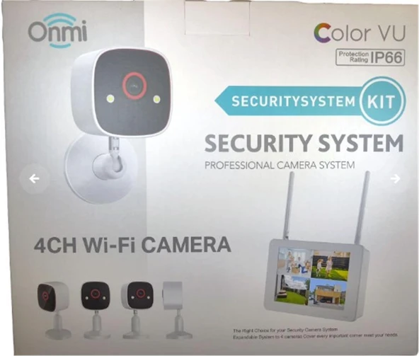 Apronx BSM400 4 Kanal Nvr + 3Mp 4 Kamera Full Color Mik. + 10" Lcd Wifi Set ürün görseli