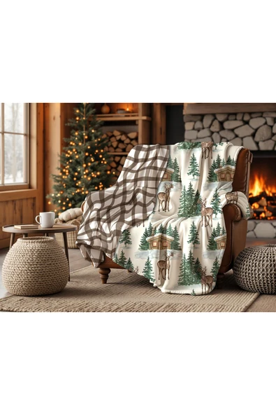 Winterfell Yün-Kadife Tv Battaniyesi 140x190 ürün görseli