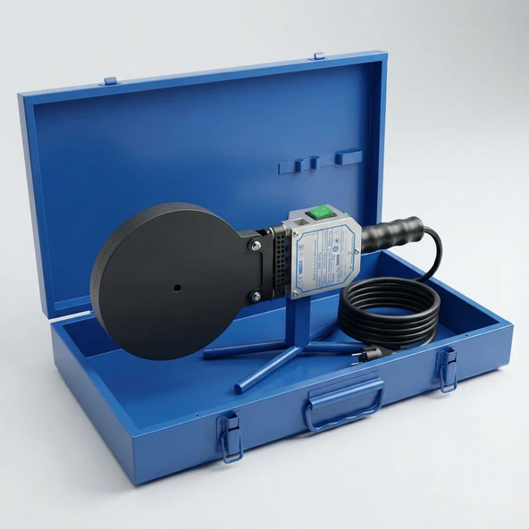 Profesyonel 1600 Watt Plastik Kaynak Makinesi Seti Termostatlı Isı Ayarlı Plastik Boru Kaynak Cihazı - Resim 2