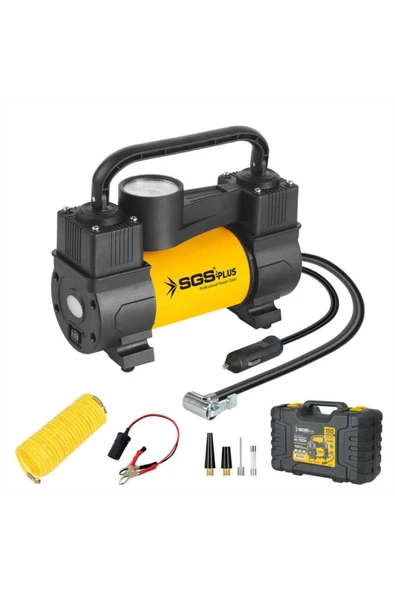 SGS ARAÇ HAVA KOMPRESÖRÜ 12V 150 PSI BASINÇ GÖSTERGELİ SGS5391 - Resim 2