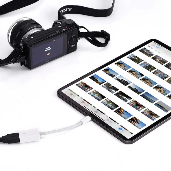 Zore JH-0514 Lightning To Usb Kamera Bağlantı Adaptörü - Resim 4