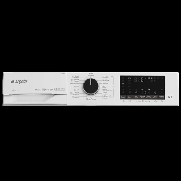 Arçelik 9120 MP O 1200 Devir 9 Kg Çamaşır Makinesi - Resim 2