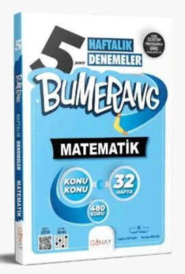 Günay Yayınları 5. Sınıf Bumerang 32 Haftalık Matematik Denemeleri ürün görseli
