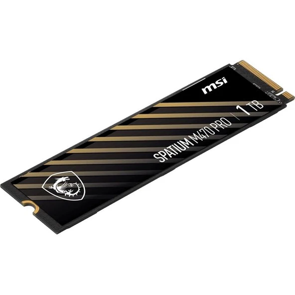 MSI 1TB SPATIUM M470 PRO PCIE 4.0 NVME M.2 1TB SSD 6000-4500MB/s ürün görseli 1