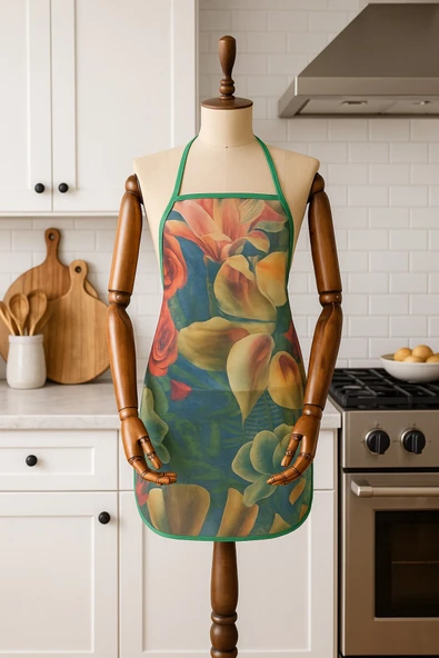 Dijital Baskılı Su Sıvı Geçirmez Leke Tutmaz Mutfak Önlüğü Life ürün görseli