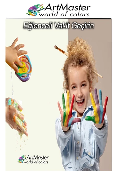 Parmak Boyası Seti 26 Parça 1 Paket Ponpon Sünger Tampon Fırça Küp Eva Baskı Sünger Rulo Nova Color Parmak Boya Baskı - Resim 4