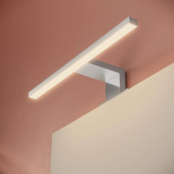 Ardea 69564 Banyo Dolabı Seti Kapaklı, 40 cm, Parlak Beyaz - Resim 5