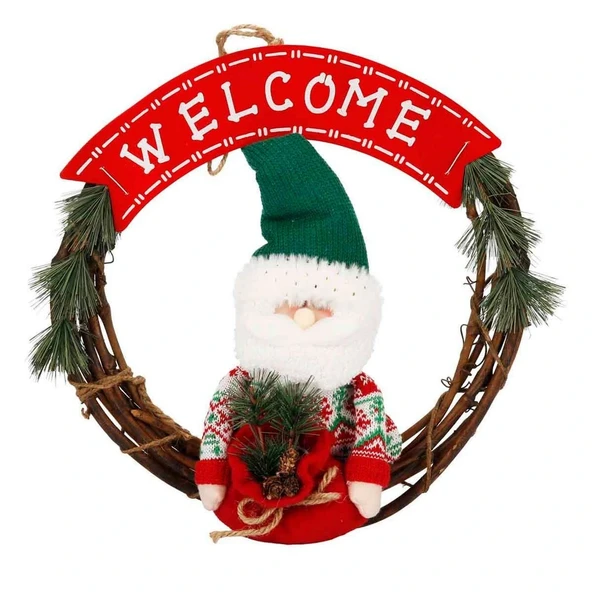 Welcome Yazılı Dekoratif Kapı Süsü 38 cm ürün görseli