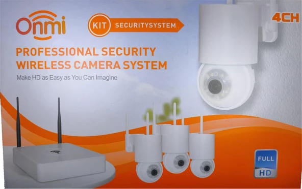 Apronx DS440 4 Kanal Nvr + 3Mp 4 Kamera Full Color Mik. PTZ Wifi Set ürün görseli