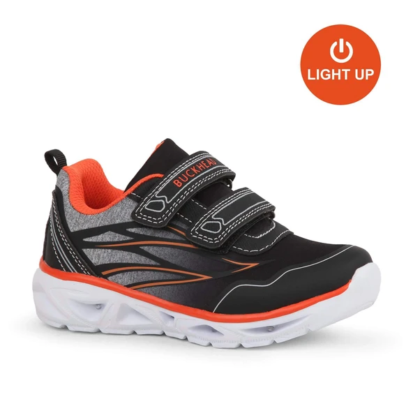 Buckhead 3026 Maxim Işıklı-Anatomik Erkek Çocuk Ayk. Siyah-Turuncu - Resim 2