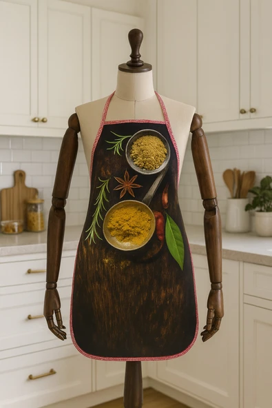 Dijital Baskılı Su Sıvı Geçirmez Leke Tutmaz Mutfak Önlüğü ürün görseli