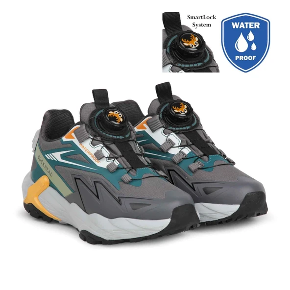 Buckhead 3055 Napolyon WaterProof-Anatomik Çocuk Ayk. Koyu Gri - Resim 2