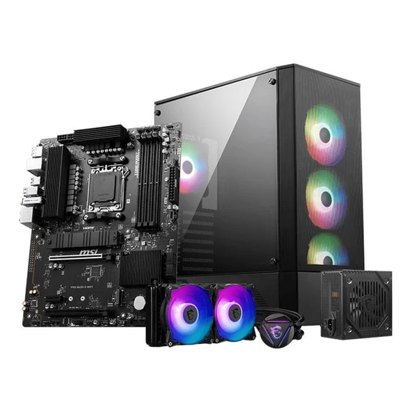 Msı Pro B650-S Wıfı Ddr5 7200(Oc)Mhz Hdmı Dp M.2 Atx Am5 ürün görseli 1