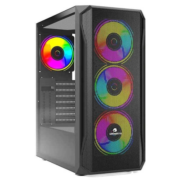 GameBooster GB-T005MB USB3.0 RGB fan Mesh Panel Siyah kasa (PSU Yok) T005MB ürün görseli 1