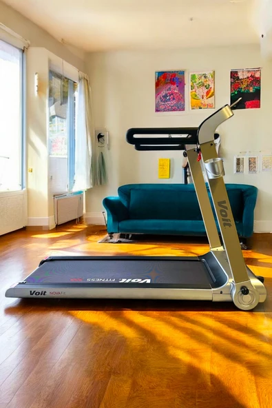 Voit Novafit Koşu Bandı, 46cm Geniş Bant, Bluetooth Hoparlör, LED Ekran - Resim 3