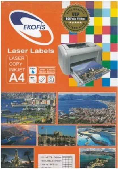 Ekofis Lazer Etiket 70 x 56 CM 1500 ürün görseli 1