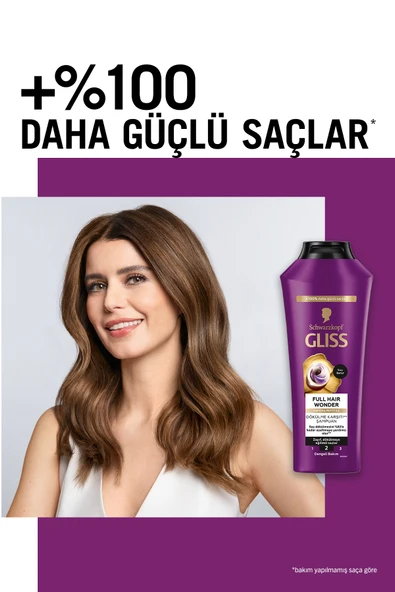 Gliss Full Hair Wonder Dökülme Karşıtı Şampuan 400 mlx3 Adet - Resim 5