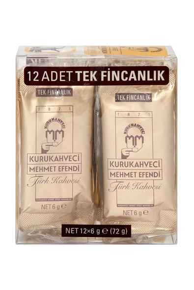 Mehmet Efendi Türk Kahvesi 12X6 G ürün görseli