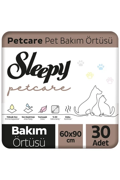 Sleepy Petcare Pet Bakım Örtüsü 60x90 Cm 30 Adet - Resim 2
