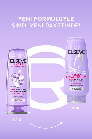 ELSEVE Hydra [Hyaluronic] Nem Dolduran Saç Bakım Kremi 250 ml - Resim 5