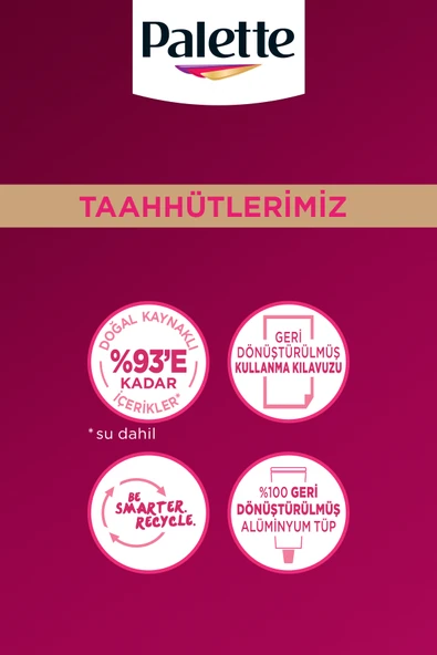 Palette Deluxe 4-65 Büyüleyici Kahve Zengin Yağ Bakımı Kit Saç Boyası Bakım Maskesi - Resim 8