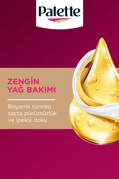 Palette Deluxe 8-0 Bal Köpüğü  Zengin Yağ Bakımı Kit Saç Boyası Bakım Maskesi - Resim 4