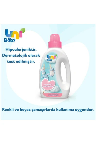 Uni Baby Bebek Çamaşır Yumuşatıcı 1500 ml X 3 Adet - Resim 5