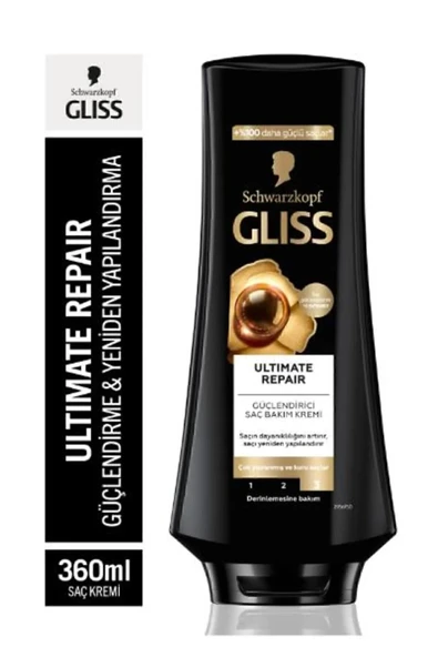 Gliss Ultimate Repair Saç Kremi 360 ml X 3 Adet - Resim 2
