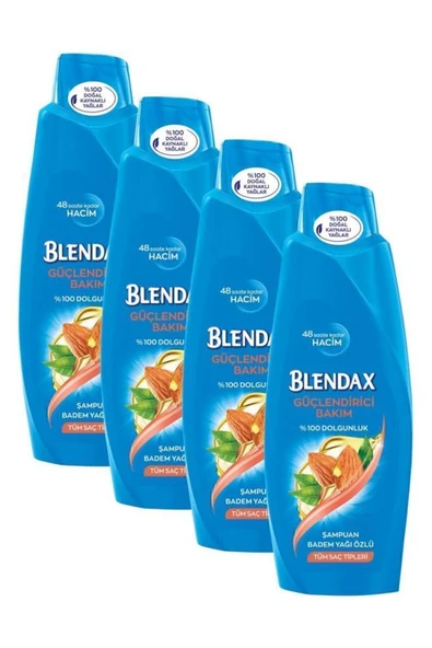 Blendax Badem Yağı Özlü 4x500 ml Şampuan Seti – Besleyici Etki, Güçlendirici Bakım ürün görseli