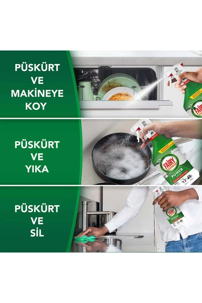 Fairy Power Sprey 3’ü 1 Arada Bulaşık Ve Mutfak Portakal Kokulu 500 ml - Resim 4