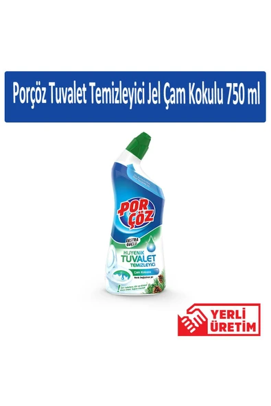 Porçöz Tuvalet Temizleyici Jel Çam Kokulu 750 ml x 6 Adet - Resim 2
